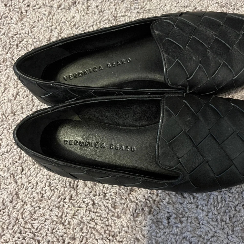Veronica Beard women’s Griffin basket weave leather loafers size 6.5 - Picture 5 of 8